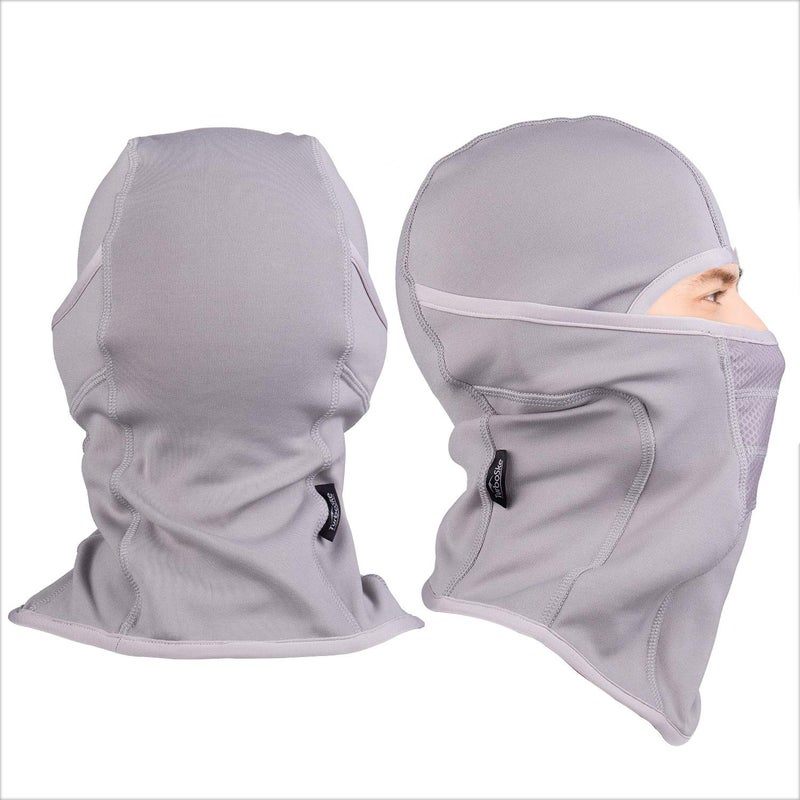 TurboSke Ski Mask - Balaclava face Mask Wind Water Resistant for Cold Weather (Gray) - Image 1